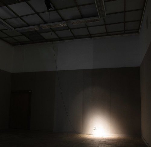 Zarouhie Abdalian and Joseph Rosenzweig. A Production, 2011. Spotlight, power cable, AC socket. Dimensions variable. Courtesy the artists.