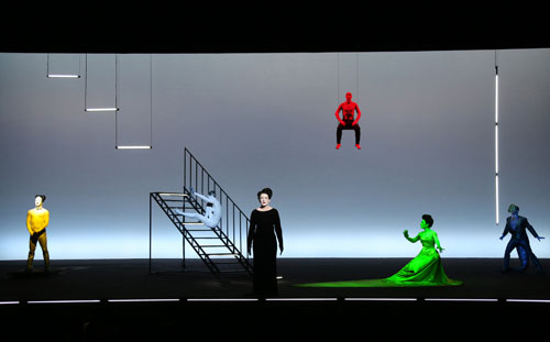 The Life and Death of Marina Abramović in performance at Park Avenue Armory (2). Photograph: Joan Marcus.