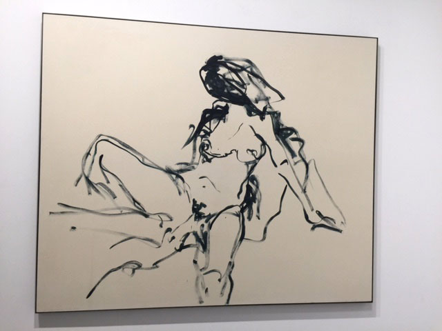 Tracey Emin. If I did it would be OK, 2016. Acrylic on canvas, 59.92 x 71.81 in. Photograph: Jill Spalding.