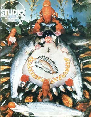 Studio International, May 1974, Volume 187 Number 966. Cover: specially designed for this issue by James Sneath Courtesy Harrods Ltd.