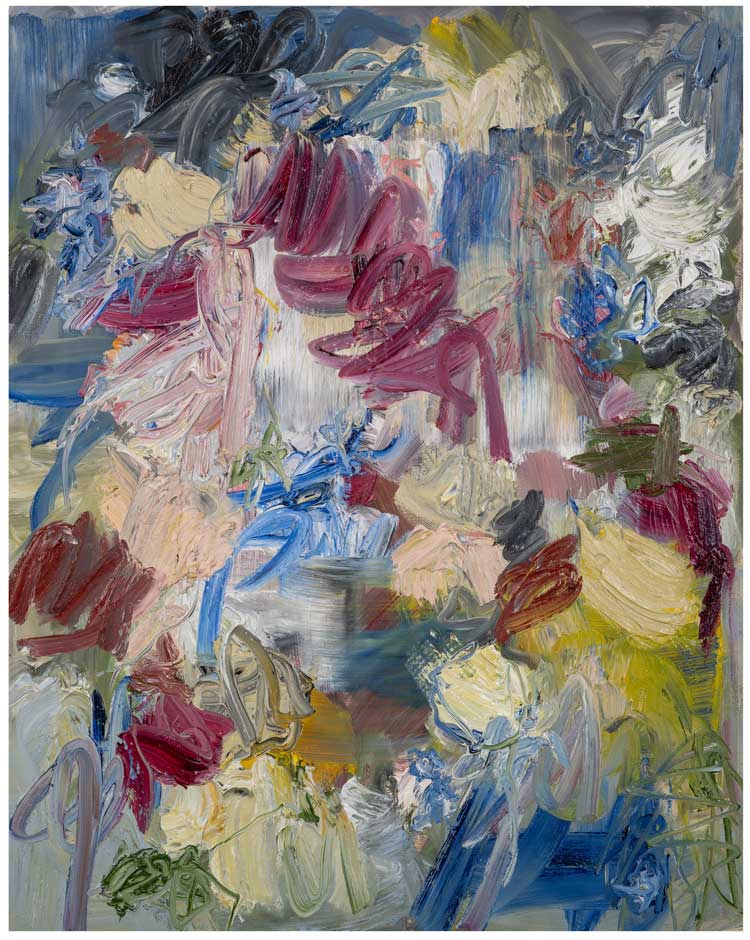 Miranda Boulton, Quietude, 2025. Oil and acrylic spray paint on canvas, 76 x 61cm. Image courtesy of the artist and Patricia Fleming Gallery. Photo: David Kirkham.