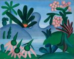 Tarsila do Amaral, Lake, 1928 (detail). Oil on canvas, 75.5 x 93 cm. Collection of Hecilda and Sérgio Fadel. Photo: Jaime Acioli. © Tarsila do Amaral S/A.