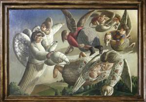 Stanley Spencer. <em>Angels of the Apocalypse</em>, 1949. Courtesy of the Fieldstead and Company Foundation
