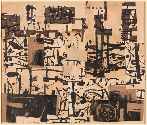 Eduardo Paolozzi. Collage, 1951. Mixed media , 50 x 30 cm.