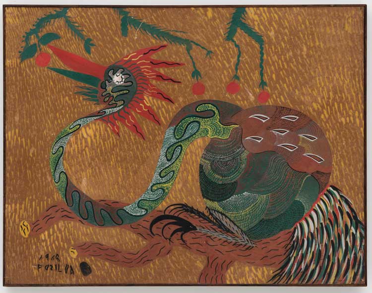Chico da Silva (Francisco Domingos da Silva), Untitled, 1968. Photo: Ding Musa, Courtesy Galatea.