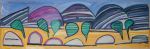 Janet McKenzie. Driving West, 2015. Oil on canvas, 40 x 120 cm. © The Artist.