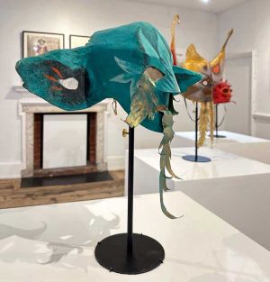 Leonora Carrington: Rebel Visionary, installation view, Newlands House Gallery, 12 July – 26 October 2024. Image courtesy Newlands House Gallery.