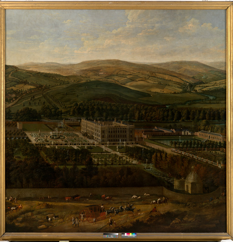 A View of Chatsworth by Jan Siberechts, painted circa 1703 © The Devonshire Collections, Chatsworth. Reproduced by permission of Chatsworth Settlement Trustees.
