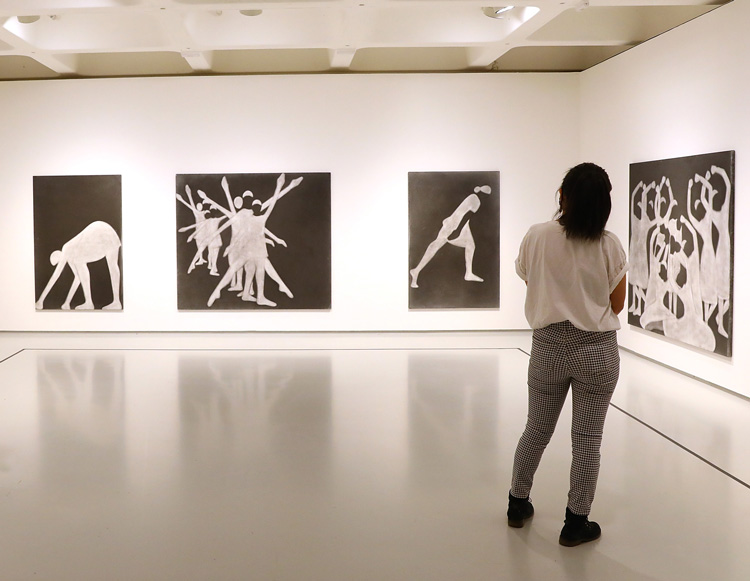 Silke Otto-Knapp room, installation view, Michael Clark: Cosmic Dancer, Barbican Art Gallery, 7 October 2020 – 3 January 2021. © Tim Whitby/Getty Images.