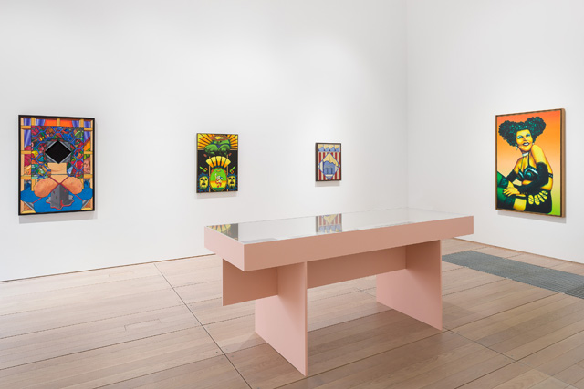 How Chicago! Imagists 1960s & 70s, installation view at Goldsmiths Centre for Contemporary Art, University of London, 2019, organised by Hayward Gallery Touring and in collaboration with De La Warr Pavilion, Bexhill-on-Sea. Photo © Mark Blower.