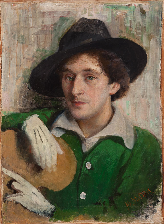 Yuri (Yehuda) Pen. Portrait of Marc Chagall, 1914. Oil on canvas, 54 x 51 cm. Ministry of Culture of the Republic of Belarus. National Art Museum of the Republic of Belarus, Minsk.