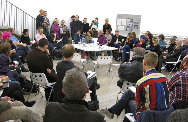 Education: Not Knowing, for ‘The Individual and the Organization: Artist Placement Group 1966–79’, Raven Row Gallery, London, 2012. Photograph: Neil Cummings.
