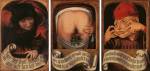 Anonymous, Flemish. Satirical Diptych, 1520-30. Oil on wood, 58.8 x 44.2 x 6 cm. Université de Liège - Collections artistiques (galerie Wittert) © Collections artistiques de l’Université de Liège.