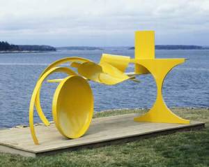 Anthony Caro (b. 1924), Sun Feast 1969-70. Steel painted yellow 181.5 x 416.5 x 218.5 cm. Private Collection © the artist, Barford Sculptures Ltd. Photography: John Riddy