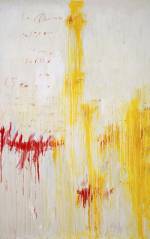 <strong>Cy Twombly, </strong><em>Quattro stagioni, Part II: Estate</em>, 1993-94. Synthetic polymer paint, oil, house paint, pencil and crayon on canvas 314.5 x 201cm. MoMA