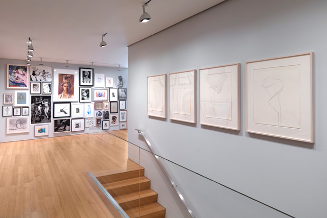 Installation view of Drawn Together Again at The FLAG Art Foundation, 2019. Photo: Steven Probert.
