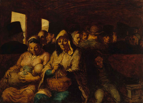 Honoré Daumier. The Third Class Railway Carriage, 1862-4. Oil on canvas, 65.4 x 90.2 cm. The Metropolitan Museum of Art, New York. Photograph: © The Metropolitan Museum of Art/Art Resource/Scala, Florence.