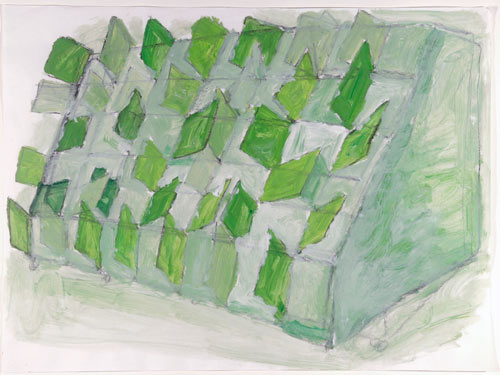Phyllida Barlow. <em>Untitled</em>, c1998. Pencil and acrylic. Leeds Museums and Galleries (Art Gallery).