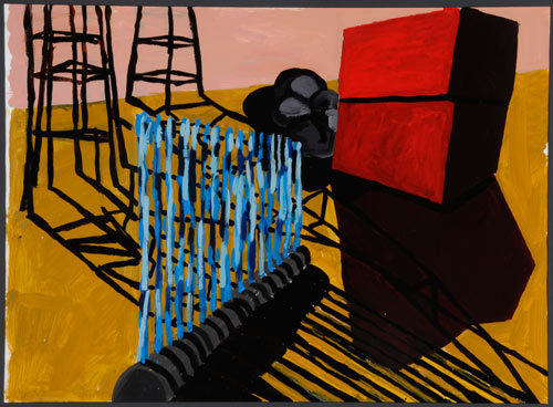 Phyllida Barlow. <em>Untitled</em>, 2001. Acrylic on paper. Leeds Museums and Galleries (Art Gallery).