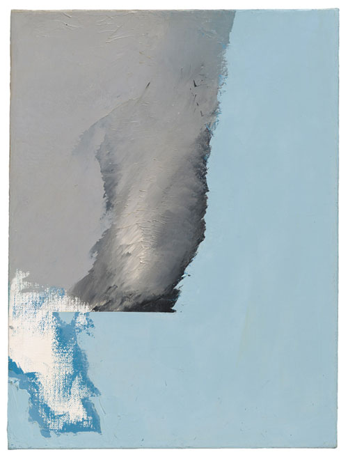Jay DeFeo. Blue One, 1989. Oil on linen, 16 x 12 in. (40.6 x 30.5 cm). The Jay DeFeo Trust, Berkeley. © 2012 The Jay DeFeo Trust/Artists Rights Society (ARS), New York. Photograph: Ben Blackwell.