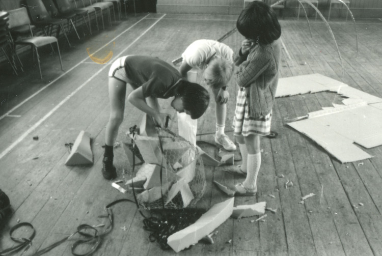 Holy Trinity Primary, 1984, Artists in Schools residency with Rob Kesseler, Whitechapel Gallery. Whitechapel Gallery Archive.