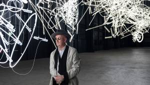 Enter Wyn Evans’s dazzling universe with this show of mesmerising light and sound sculptures and installations