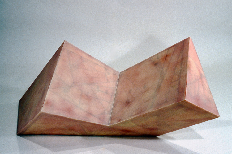 Garth Evans. Mrs Turpin’s Pig, 1987. Epoxy resin, foamcore, paper, paint, 51 x 117 x 48 cm. Image courtesy the artist.