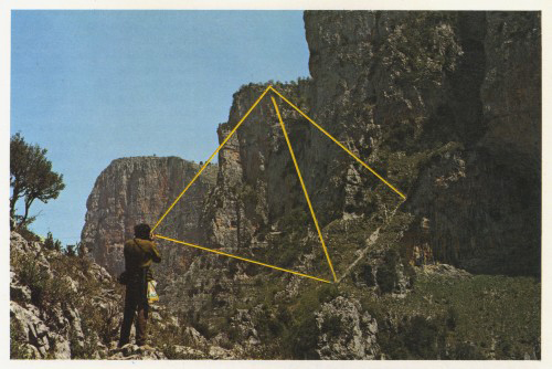 Haris Epaminonda. Untitled 009c/g, 2007. Paper collage, 17.5 x 11.7 cm. Courtesy the artist and Rodeo Istanbul/London.
