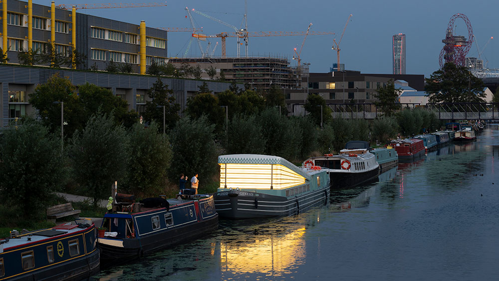 Genesis, a floating faith space, designed by architects Denizen Works. Photo: Gilbert McCarragher.