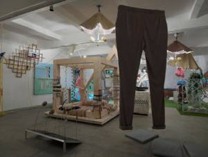 Ed Fornieles, Modern Family,  2014, installation view (1). Commissioned by Chisenhale Gallery. Courtesy of Carlos/Ishikawa, London. Photograph: Andy Keate. 