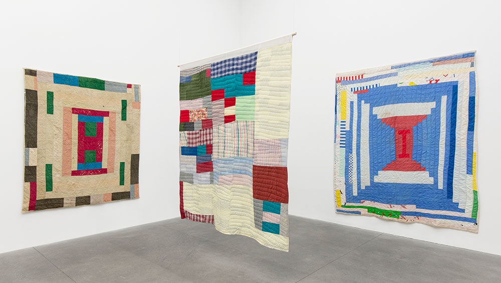 The Gee’s Bend Quiltmakers, installation view, Alison Jacques Gallery, London, 2 December 2020 – 6 February 2021.