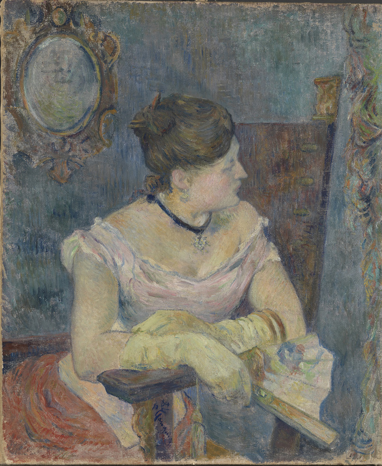 Paul Gauguin. Mette in Evening Dress, 1884. Oil on canvas, 65 × 54 cm. © The National Museum of Art, Architecture and Design, Oslo.