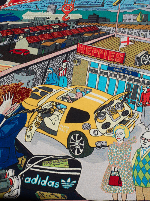 Below: Grayson Perry. The Agony in the Car Park, 2012 (detail). Courtesy the Artist and Victoria Miro Gallery, London.