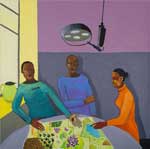 Lubaina Himid. The Operating Table, 2017-18. Private Collection. © Lubaina Himid.