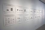 Hans Haacke, John Weber Gallery Visitors’ Profile, 1972. Paper questionnaire and twenty-one comparative bar graphs of answers. Questionnaire: 8½ x 11 in each; bar graphs: 24 x 30 in. Photo: Antonio Rivera.