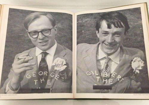 Gilbert & George. George the Cunt and Gilbert the Shit, 1969. This ‘magazine sculpture’ was published in Studio International in 1970, where it was shown in black and white with the offending words censored.