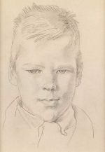 Henry Lamb, Edwin John, 1912. Graphite pencil on paper, 21.6 x 13.3 cm (8 1/2 x 5 1/4 in). © The Estate of Henry Lamb, courtesy of Piano Nobile, London.