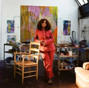 Christina Kimeze in her studio, 2024. Photo: Lily Bertrand-Webb. Courtesy the artist and Hauser & Wirth.