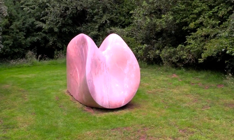 Anish Kapoor. Liver, 2001. Marble. Installation view, Houghton Hall, 2020. Photo: Martin Kennedy.