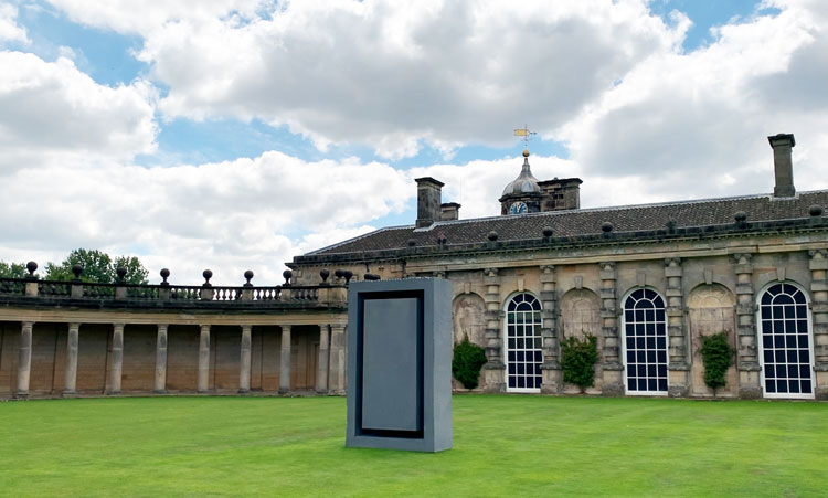 Anish Kapoor. Rectangle Within a Rectangle, 2018. Granite. Installation view, Houghton Hall, 2020. Photo: Martin Kennedy.