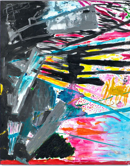 Ken Done. <em>The attack I</em>, 2011. Oil and acrylic on canvas, 152 x 122 cm. Copyright/courtesy of Ken Done.