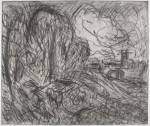 Leon Kossoff. <em>From Constable: Stoke-by-Nayland (plate 1). </em>Private collection © Leon Kossoff