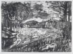 Leon Kossoff. <em>From Poussin: Landscape with a Man killed by a Snake. </em>Private Collection © Leon Kossoff