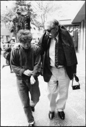 <p>Shiro Kuramata and Ettore Sottsass, 1990, Japan. Photo: Takayuki Ogawa.
.