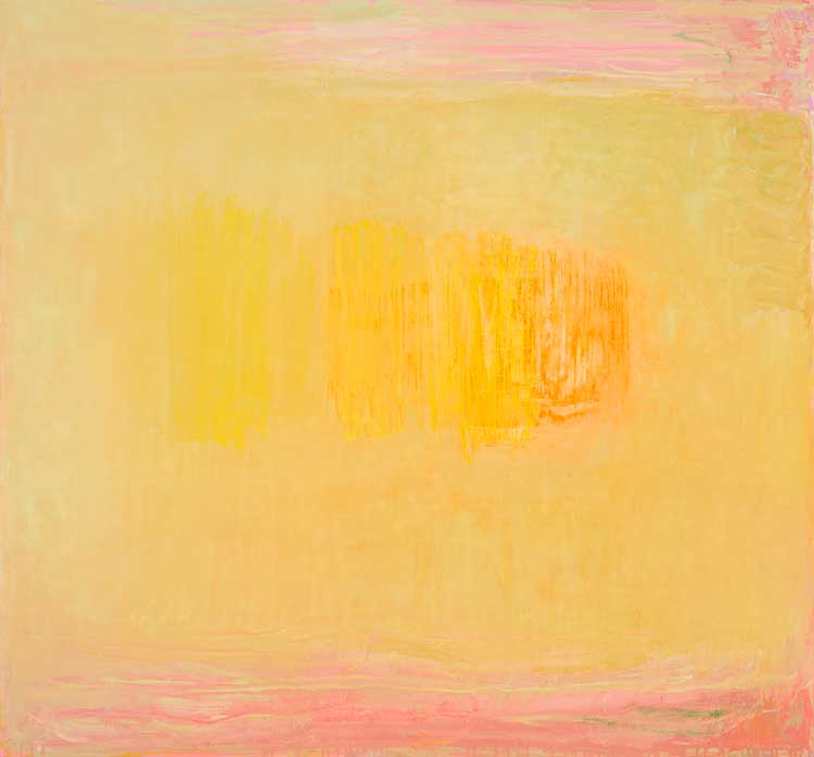 Christopher Le Brun, Phases of the Sun II, 2024. Oil on canvas, 130.5 x 140.5 cm (51 3⁄8 x 55 1⁄4 in). © Christopher Le Brun, all rights reserved DACS 2024. Courtesy albertz benda, New York.