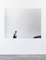 Tom Marioni. One Second Sculpture, 1969. Black and white photograph, dimensions variable.