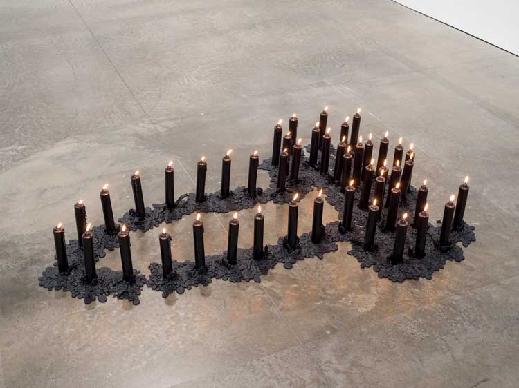 Ana Mendieta, Ñañigo Burial, 1976. © The Estate of Ana Mendieta Collection, LLC. Licensed by Artist Rights Society (ARS), New York / DACS, 2026 / Courtesy Marian Goodman Gallery and Alison Jacques, London. Photo Alex Yudzon.