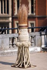 LR Vandy, Dancing in Time: The Ties That Bind Us Maquette, 2024. Installation view, Mary Mary, Artist’s Garden, Temple Place, London. Image courtesy theCOLAB The Artist's Garden. Photo © Nick Turpin.