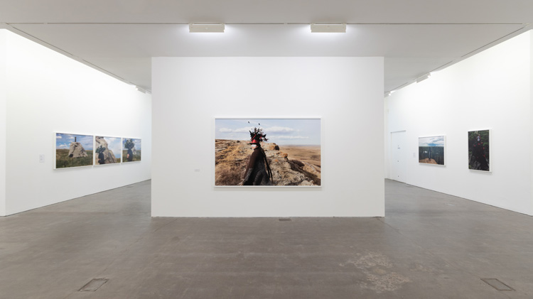 Installation view, Meryl McMaster, As Immense as the Sky, Ikon Gallery, Birmingham UK, 2019 © Ikon Gallery.