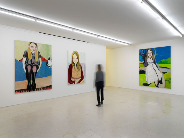 Joffe room. Chantal Joffe, from the exhibition Moll, 2014. Collezione Maramotti, Reggio Emilia, 2019. Photo: Dario Lasagni.